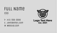 Horns Skull Wings Business Card Image Preview