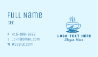 Seaside Coffee Shop Business Card Image Preview