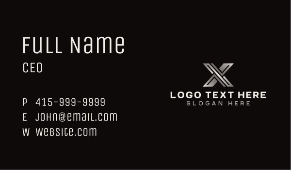 Industrial Steel Mechanic Business Card Design Image Preview