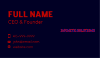 Graffiti Shadow Wordmark Business Card Image Preview