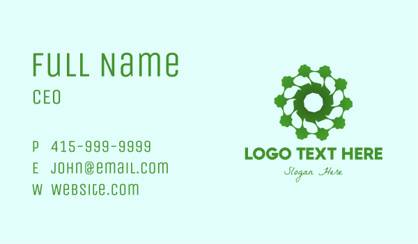 Eco-Friendly Flower Business Card Design Image Preview