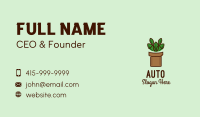 Geometric Potted Plant  Business Card Image Preview