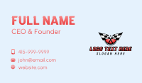 Car Racing Flag Business Card Image Preview