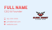 Car Racing Flag Business Card Image Preview