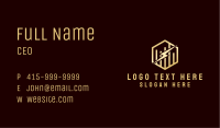Gold Lightning Graph Business Card Image Preview