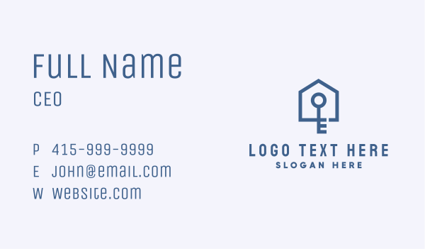 Home Security Key Business Card Design Image Preview