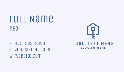 Home Security Key Business Card Image Preview