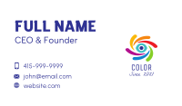 Colorful Creative Eye Business Card Image Preview