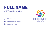 Colorful Creative Eye Business Card Image Preview