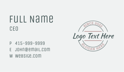 Generic Brand Emblem  Business Card Image Preview