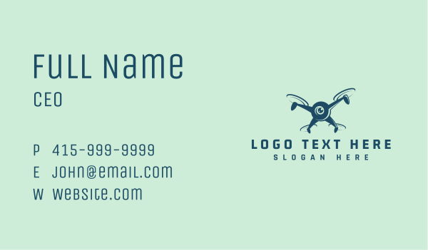 Photography Hobby Drone  Business Card Design Image Preview