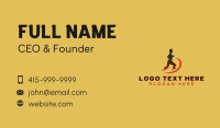 Lightning Bolt Runner Business Card Image Preview