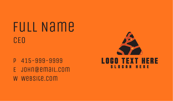 Lava Pyramid Business Business Card Design Image Preview