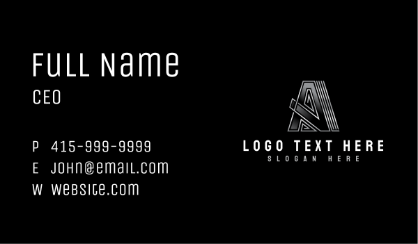 Professional Letter A Studio Business Card Design Image Preview