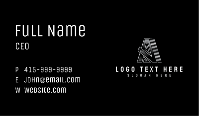 Professional Letter A Studio Business Card Image Preview
