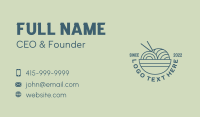 Ramen Bowl Restaurant Business Card Design