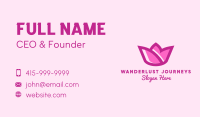 Pink Tulip Flower Business Card Image Preview