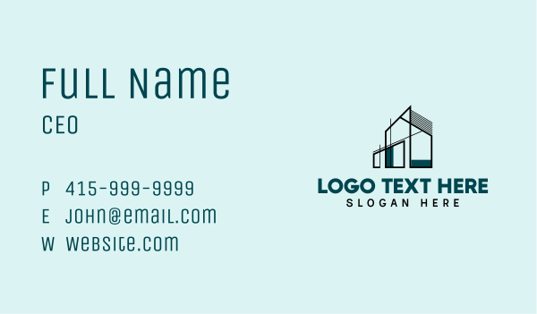 Architecture Property House Business Card Design Image Preview