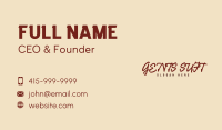 Thriller Studio Handwritten Wordmark Business Card Image Preview
