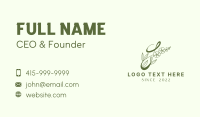 Green Floral Beauty Business Card Image Preview