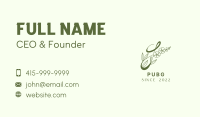 Green Floral Beauty Business Card Image Preview