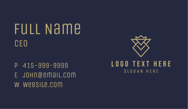 Diamond Crown Agency  Business Card Design Image Preview