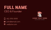 Chicken Rooster Head Business Card Preview