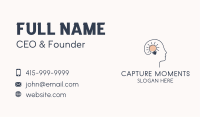 Light Bulb Mental Therapy  Business Card Image Preview