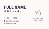 Light Bulb Mental Therapy  Business Card Image Preview