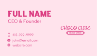 Fancy Girly Wordmark Business Card Image Preview