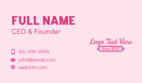 Fancy Girly Wordmark Business Card Image Preview