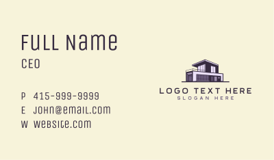 Modern House Architecture Business Card Image Preview