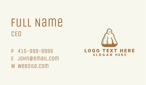 Gorilla Zoo Wildlife Business Card Design Image Preview