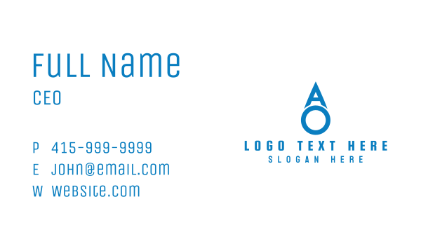 Liquid Droplet Letter A  Business Card Design Image Preview