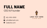Coffee Bean Realty House Business Card Preview