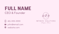 Floral Feminine Fingernail Business Card Image Preview