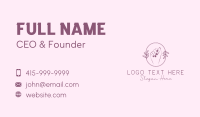 Floral Feminine Fingernail Business Card Image Preview