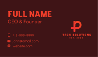 Innovation Letter P  Business Card Image Preview
