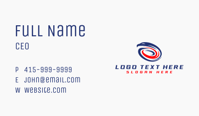Eagle Bird Swoosh Business Card Image Preview