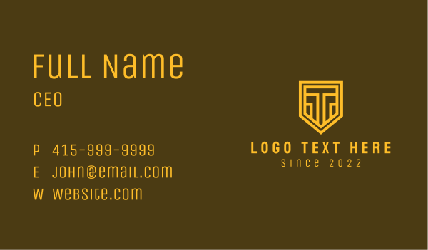 Gold Column Insurance  Business Card Design Image Preview