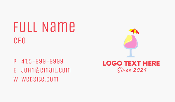 Summer Ice Cream  Business Card Design Image Preview
