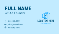 Blue House Real Estate Business Card Design