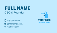 Blue House Real Estate Business Card Image Preview