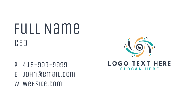 Eye Pixel Tech Business Card Design Image Preview