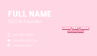 Pink Playful Fashion Business Card Preview