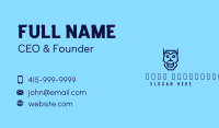 Blue Android Head Business Card Image Preview