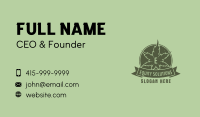 Organic Weed Lettermark Business Card Image Preview