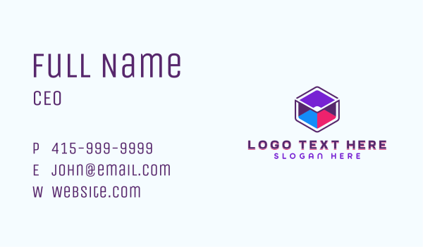 AI Software Cube Business Card Design Image Preview