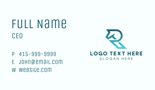 Horse Stallion Letter R Business Card Design Image Preview