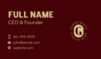 Gold Luxury Enterprise  Business Card Design